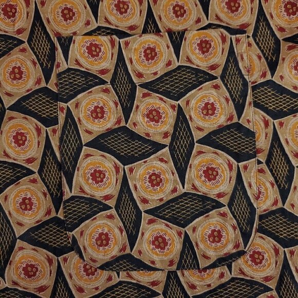 Gitman Bros Mens Size Large Multicolor Geometric Long Sleeve Button Up Shirt - Picture 6 of 14